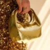 Bolso de piel Bristol Mini Croissant – Dorado Bolso de piel Bristol Mini Croissant – Dorado