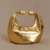 Bolso de piel Bristol Mini Croissant – Dorado Bolso de piel Bristol Mini Croissant – Dorado