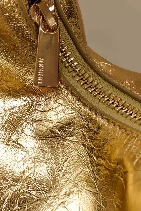 Bolso de piel Bristol Mini Croissant – Dorado Bolso de piel Bristol Mini Croissant – Dorado