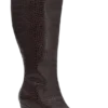 Botas Sarah de imitación de piel de cocodrilo – Chocolate Botas Sarah de imitación de piel de cocodrilo – Chocolate