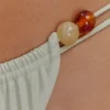 Braguita de bikini con abalorios Memphis – Menta