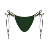 Braguita de bikini con abalorios Memphis – Verde