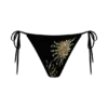 Braguita de bikini de croché Huntleigh – Estampado Sunshine en negro y dorado Braguita de bikini de croché Huntleigh – Estampado Sunshine en negro y dorado