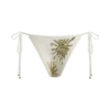 Braguita de bikini de ganchillo Huntleigh – Estampado Sunshine en blanco y dorado Braguita de bikini de ganchillo Huntleigh – Estampado Sunshine en blanco y dorado