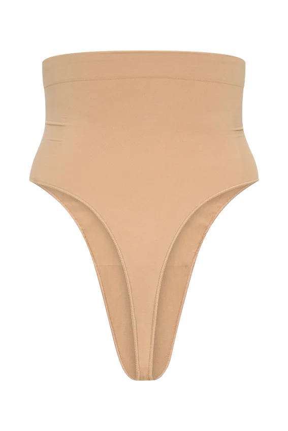 Braguitas moldeadoras de cintura alta Saria – Beige Braguitas moldeadoras de cintura alta Saria – Beige
