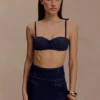 Bralette corta Belle Denim – Azul índigo Bralette corta Belle Denim – Azul índigo
