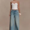 Bustier de Denim con apliques Melany – Blanco Bustier de Denim con apliques Melany – Blanco
