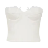 Bustier de Denim con apliques Melany – Blanco Bustier de Denim con apliques Melany – Blanco