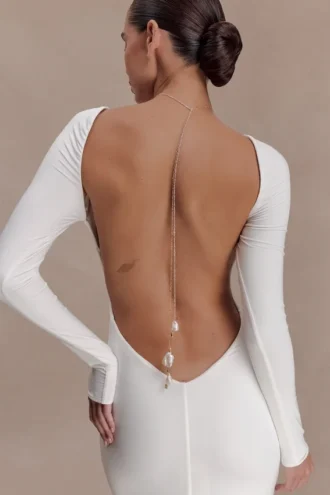 Cadena con perlas Tallulah – Dorado