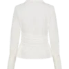 Camisa cruzada de algodón Eugenia – Blanca Camisa cruzada de algodón Eugenia – Blanca