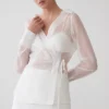 Falda de satén Frankie – Blanca Falda de satén Frankie – Blanca