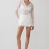 Falda de satén Frankie – Blanca Falda de satén Frankie – Blanca