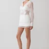 Falda de satén Frankie – Blanca Falda de satén Frankie – Blanca