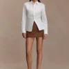 Camisa de algodón con lazo en la espalda Millie – Blanca Camisa de algodón con lazo en la espalda Millie – Blanca