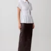 Camisa de lino de manga corta Selma – Blanca Camisa de lino de manga corta Selma – Blanca