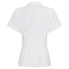 Camisa de lino de manga corta Selma – Blanca Camisa de lino de manga corta Selma – Blanca