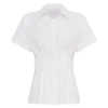 Camisa de lino de manga corta Selma – Blanca Camisa de lino de manga corta Selma – Blanca