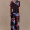 Camisa de pantalones cortos de gasa Rachel – Estampado Multi Fluid Reverie Camisa de pantalones cortos de gasa Rachel – Estampado Multi Fluid Reverie