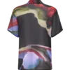 Camisa de pantalones cortos de gasa Rachel – Estampado Multi Fluid Reverie Camisa de pantalones cortos de gasa Rachel – Estampado Multi Fluid Reverie