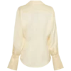 Camisa de satén de manga larga Gia – Color mantequilla Camisa de satén de manga larga Gia – Color mantequilla