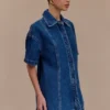 Camisa Denim oversize Maya – Azul oscuro Camisa Denim oversize Maya – Azul oscuro
