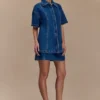 Camisa Denim oversize Maya – Azul oscuro Camisa Denim oversize Maya – Azul oscuro