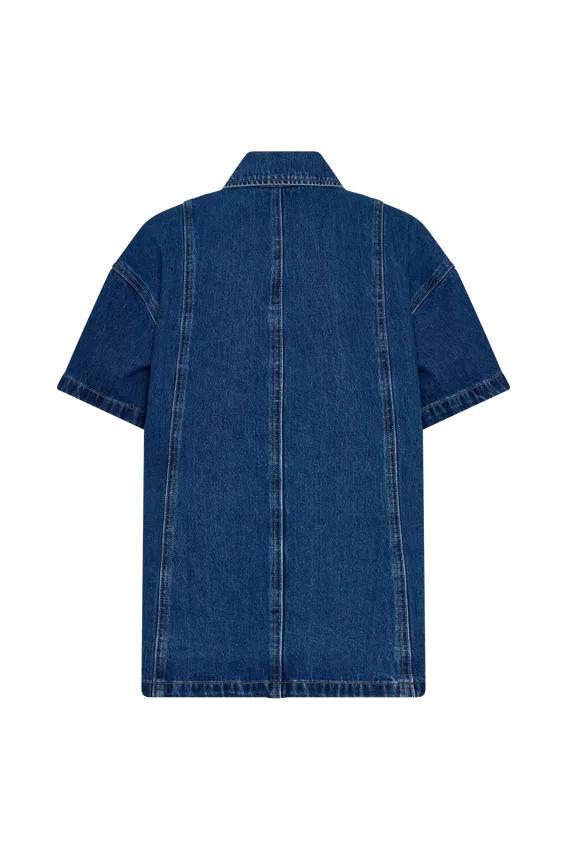 Camisa Denim oversize Maya – Azul oscuro Camisa Denim oversize Maya – Azul oscuro