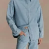 Camisa oversize de Denim Lioda – Azul 80’s Camisa oversize de Denim Lioda – Azul 80’s