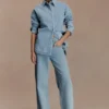 Camisa oversize de Denim Lioda – Azul 80’s Camisa oversize de Denim Lioda – Azul 80’s