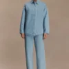 Camisa oversize de Denim Lioda – Azul 80’s Camisa oversize de Denim Lioda – Azul 80’s