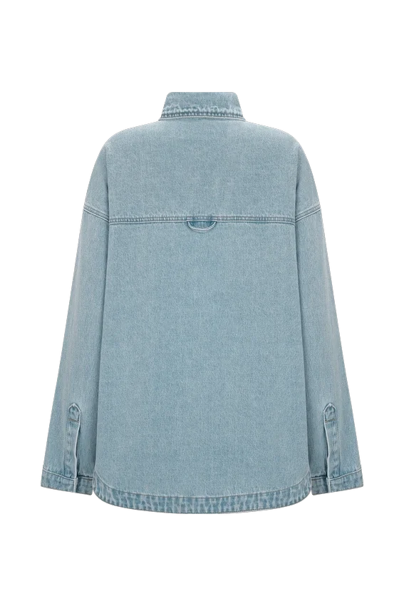Camisa oversize de Denim Lioda – Azul 80’s Camisa oversize de Denim Lioda – Azul 80’s