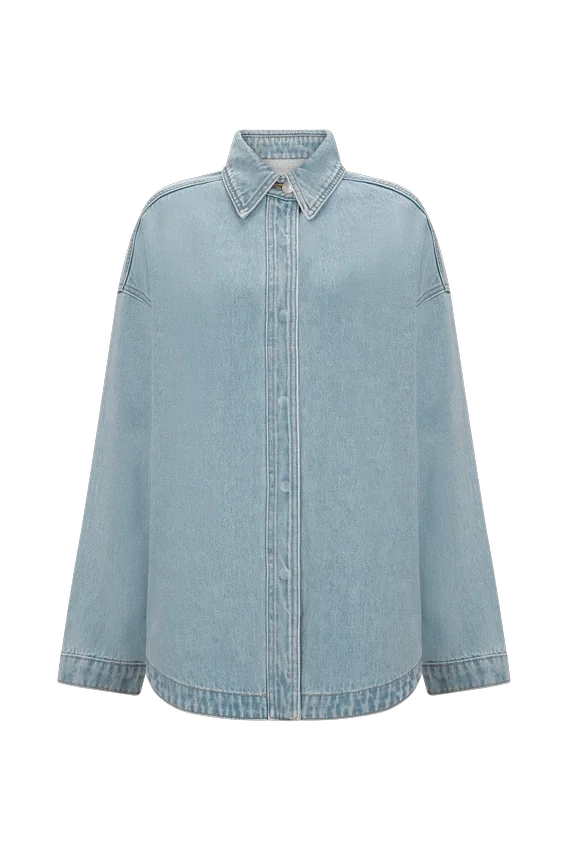 Camisa oversize de Denim Lioda – Azul 80’s Camisa oversize de Denim Lioda – Azul 80’s