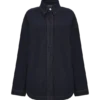 Camisa oversize de Denim Lioda – Azul índigo lavado Camisa oversize de Denim Lioda – Azul índigo lavado