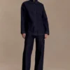 Camisa oversize de Denim Lioda – Azul índigo lavado Camisa oversize de Denim Lioda – Azul índigo lavado