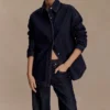 Camisa oversize de Denim Lioda – Azul índigo lavado Camisa oversize de Denim Lioda – Azul índigo lavado