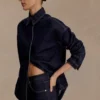 Camisa oversize de Denim Lioda – Azul índigo lavado Camisa oversize de Denim Lioda – Azul índigo lavado