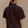 Camisa oversize de Denim Maya – Chocolate Camisa oversize de Denim Maya – Chocolate