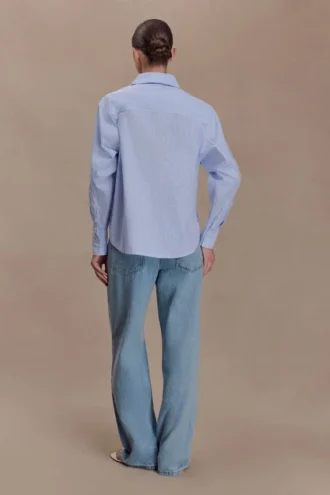Camisa oversize Hansen – Rayas azules