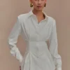 Camisa oversize Rhia – Blanco Camisa oversize Rhia – Blanco