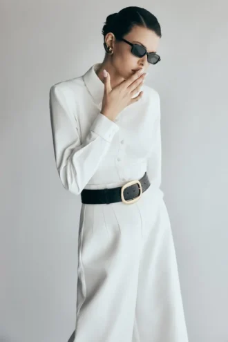 Camisa oversize Rhia – Blanco
