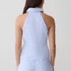 Camisa sin mangas con cuello halter Allison – Rayas azules Camisa sin mangas con cuello halter Allison – Rayas azules