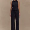 Camisa sin mangas con cuello halter Selene – Negro Camisa sin mangas con cuello halter Selene – Negro