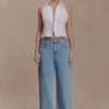 Camisa sin mangas de lino Scout – Blanca Camisa sin mangas de lino Scout – Blanca