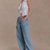 Camisa sin mangas de lino Scout – Blanca Camisa sin mangas de lino Scout – Blanca