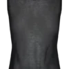 Camiseta sin mangas de punto transparente Dollie – Negro Camiseta sin mangas de punto transparente Dollie – Negro