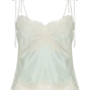 Camisola de satén y encaje Nina – Salvia Camisola de satén y encaje Nina – Salvia