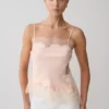 Camisola Miriam de satén y encaje – Melocotón Camisola Miriam de satén y encaje – Melocotón