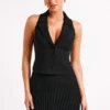 Chaleco de traje Mura – Negro