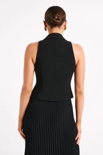 Chaleco de traje Mura – Negro