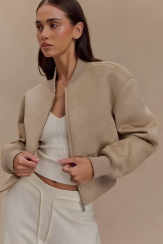 Chaqueta bomber de ante Rudy – Arena
